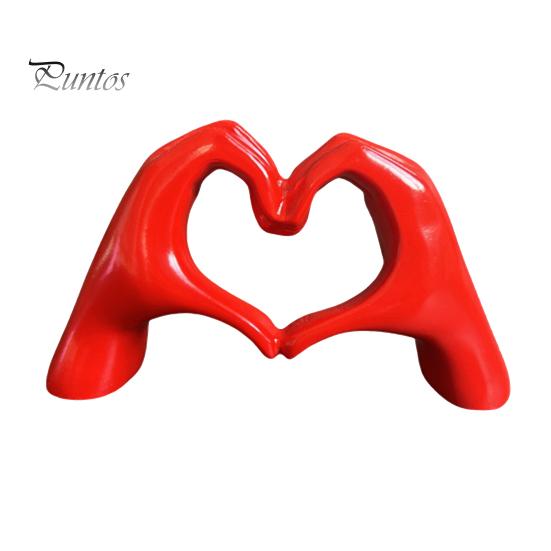 

Фигурка в форме сердца с любовью, ручная фигурка в форме сердца, статуя из смолы, скульптура, украшение для дома, офиса, свадьбы, вечеринки, украшение для рабочего стола красный