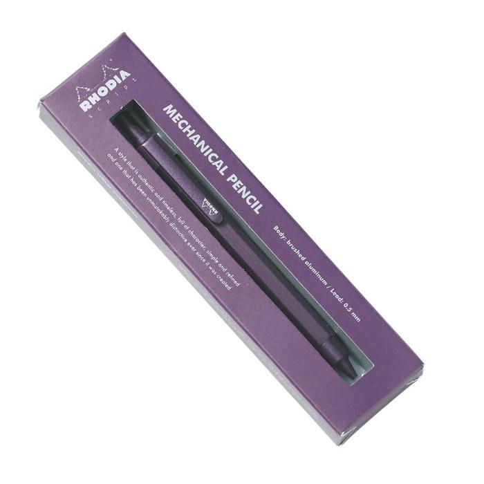 Rhodia Script Mechanical Pencil 0.5mm, Hexagonal Aluminum Barrel, Aubergine RHODIA cf9308