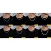 ICEBLING 3/4/5/6MM Round Cut CZ Stone Tennis Necklace Iced Out Single Row Cubic Zirconia Necklace for Men Women Hip Hop Jewelry