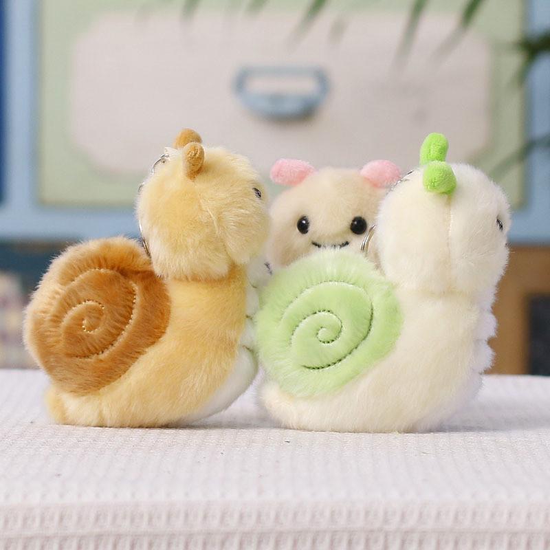 Cartooninspired Soft Snail Plush Doll For Bag Decor And Collectors