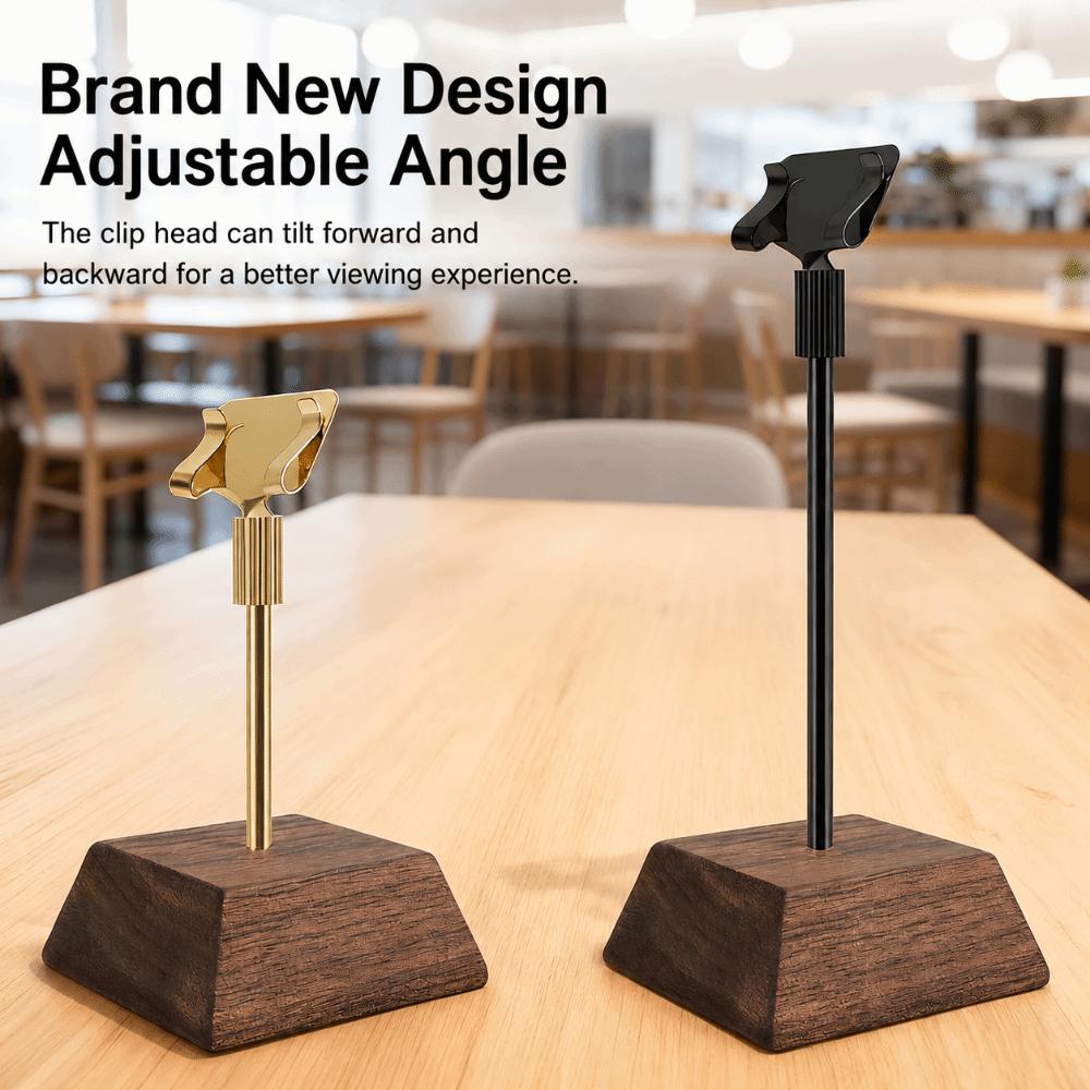 Adjustable Table Sign Holder Metal Table Number Holder Durable Price Tag Display Stand  Cafe