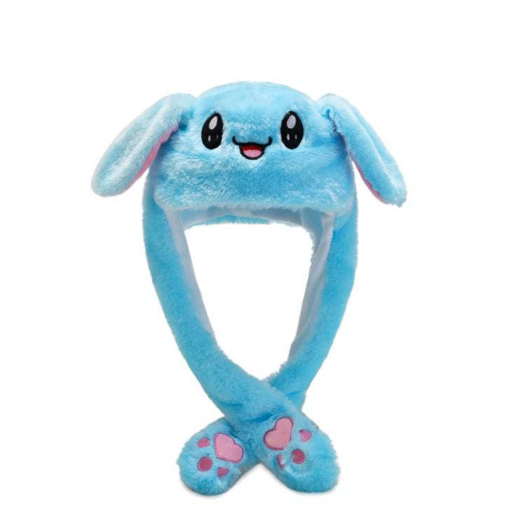 Adorable Bunny Hat: Cute Plush Hat with Moving Ears and a Glowing Airbag To Keep You Warm and Stylish.