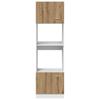 Microwave Cabinet Lyon Artisan Oak 60 X 57 X 207 Cm Particleboard