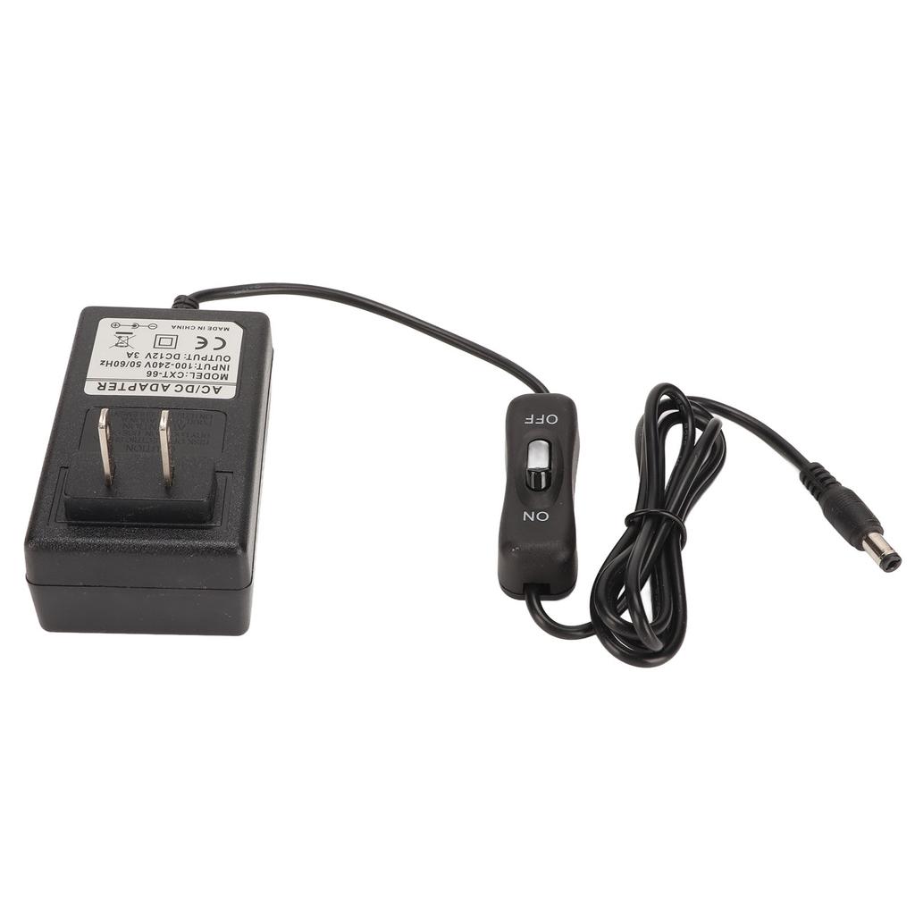12V Power Adapter 20cm Needle Foam Cutter DC Power Supply Adapter Plug Equipment 100‑240V US Plug 12V 3A 36W