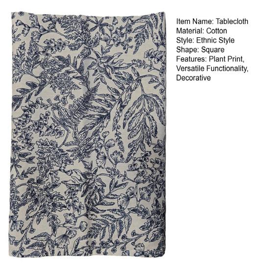 Pflanzenblatt-Druck Tischdecke Weicher Stoff Faltbare Serviette Boho-Stil Tischmatte Esstisch Küche Zuhause Party Hochzeit Bar Dekor