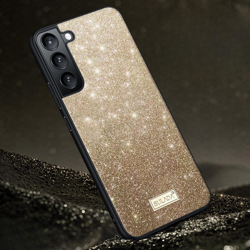 

Підходить для чохла для телефону Samsung S25ultra Flash Powder Samsung Протиударний 24plus Модний S23 Розкішний 22 Шкіряний чохол Samsung Galaxy S24 Plus