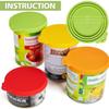 3 In 1 Reusable Food Storage Keep Fresh Tin Cover Cans Cap Pet Can Box Cover Silicone Can Lid Hot Kitchen Supply Mould Proof Hot