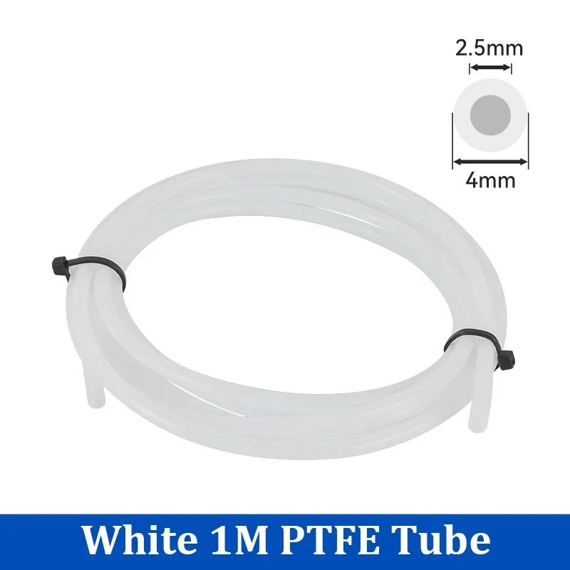For Bambu Lab Ptfe Tube 2 5mm 4mm P1S P1P AMS A1 Mini 3D Printer Teflonto Pipe X1C Bambulab Ptfe Connector White Grey AMS LITE
