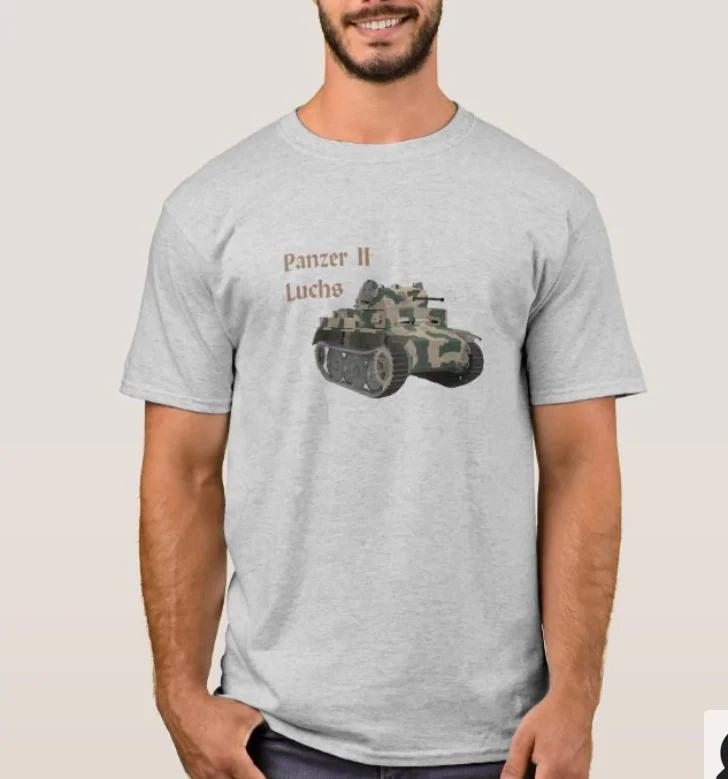 Army Panzer II Luchs Battle Tank TShirt 100 Cotton ONeck Short Sleeve Casual Unisexs Tshirt Size S3XL