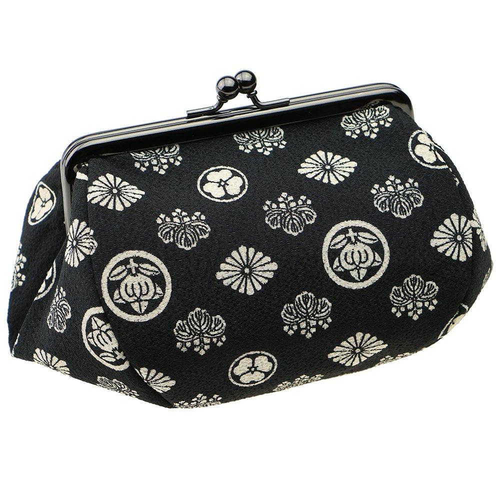 

Watona Chirimen Cosmetic Width 4 Sun Family Pouch, 12cm-16cm, Small, (40 Crest)