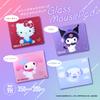 Allone Gaming Glass Mouse Pad Sanrio Characters My 30 X X 30 Tempered Glass for Smooth Silicone Compatible with Optical Gaming Cute #Unipo Melody, 0.3