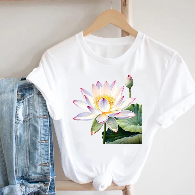 (Asian Size) Clothing Casual Women Tee Top Short Sleeve T Shirt Fashion Print Lady Female Graphic T-shirts