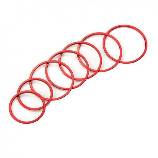 For Mercedes-Benz GLC 2016-21 Aluminum Red Console Air Outlet Vent Ring Decor