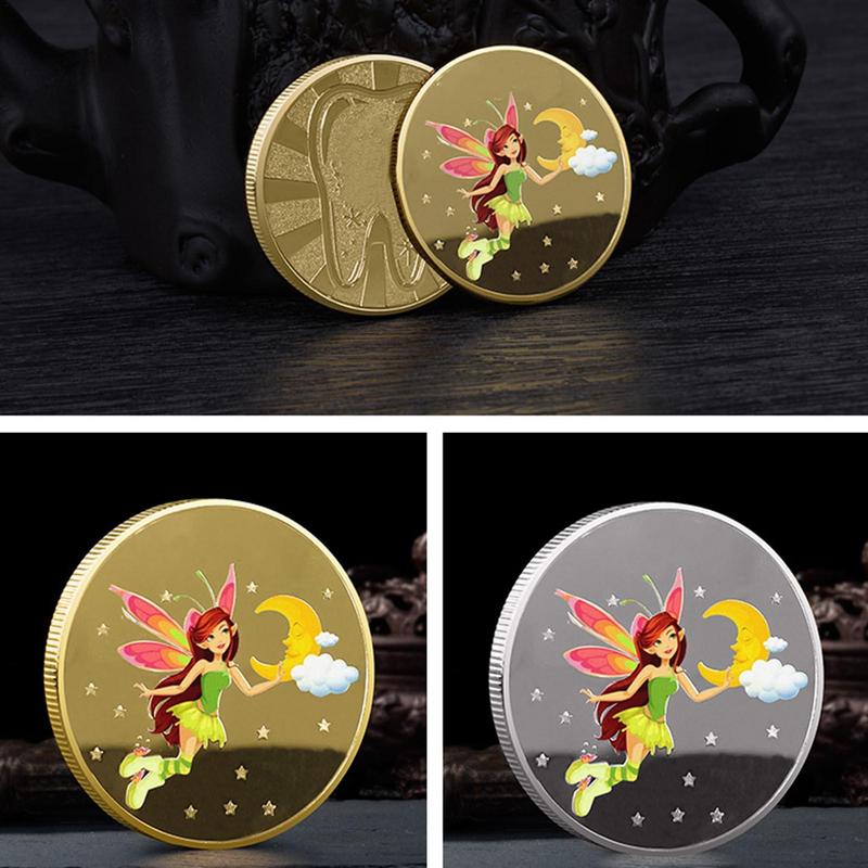 Tooth Fairy Coin Durable Tooth Fairy Gold Plated Commemorative Coin Can Encourage Children To Brush Their Teeth China Mainland