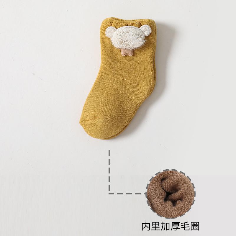 Warm Winter Baby Socks Cute Soft Autumn Newborn Baby Girls Socks Bunny Infant Baby Boy Shoe Socks for Toddler Infants