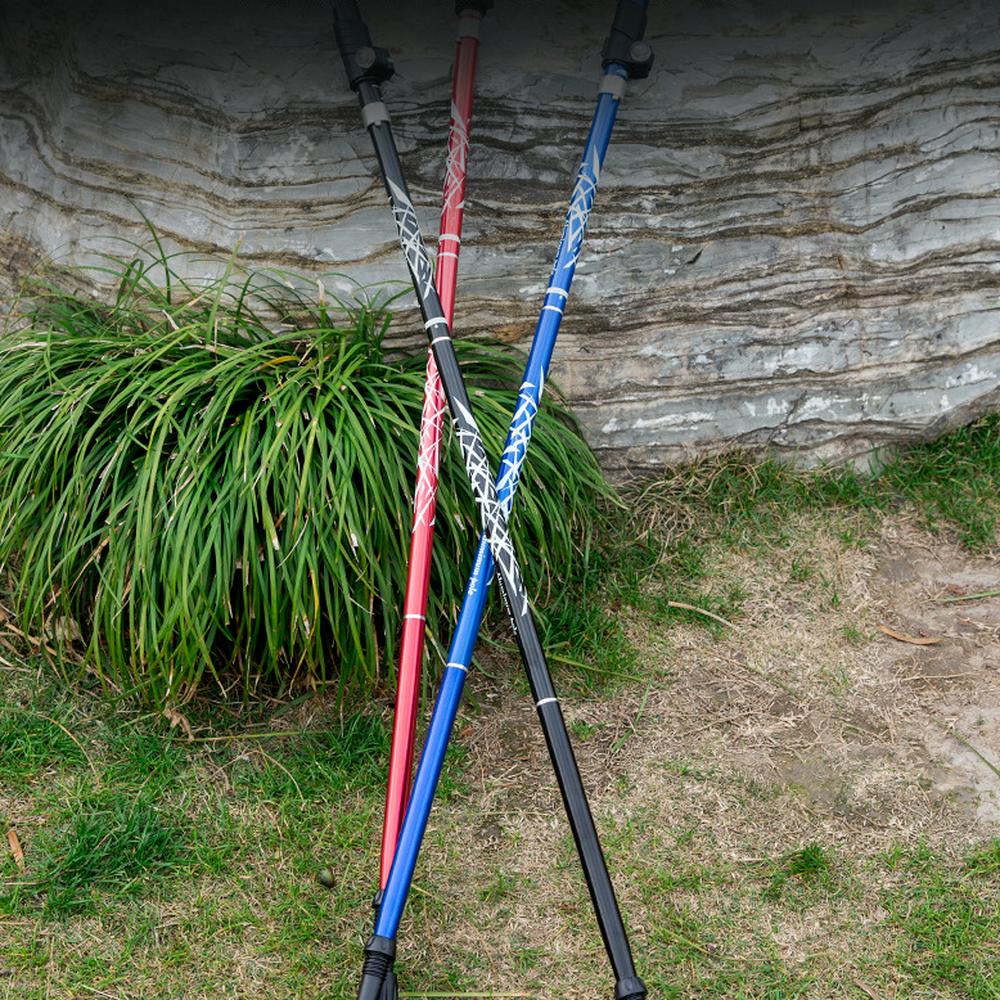 Trekking Pole Ultra-Light Telescopic Folding Trekking Mountain Climbing Walking Stick Cane Walking