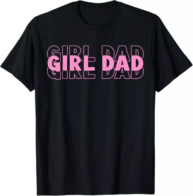 Dad Est 2025 Dad Loading New Dad Of Girls Retro Pink Dad T-Shirt Unisex T-Shirt S