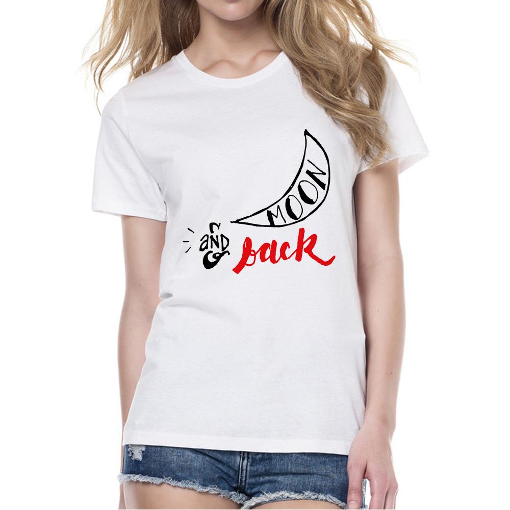 Love You To The Moon And Back Couple T Shirt Couple T Shirts For Lovers XL