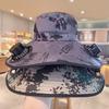 Sun Hat With Built-In Cooling Fan, Men'S Summer Outdoor Sun Protection Wide Brim Fisherman Hat