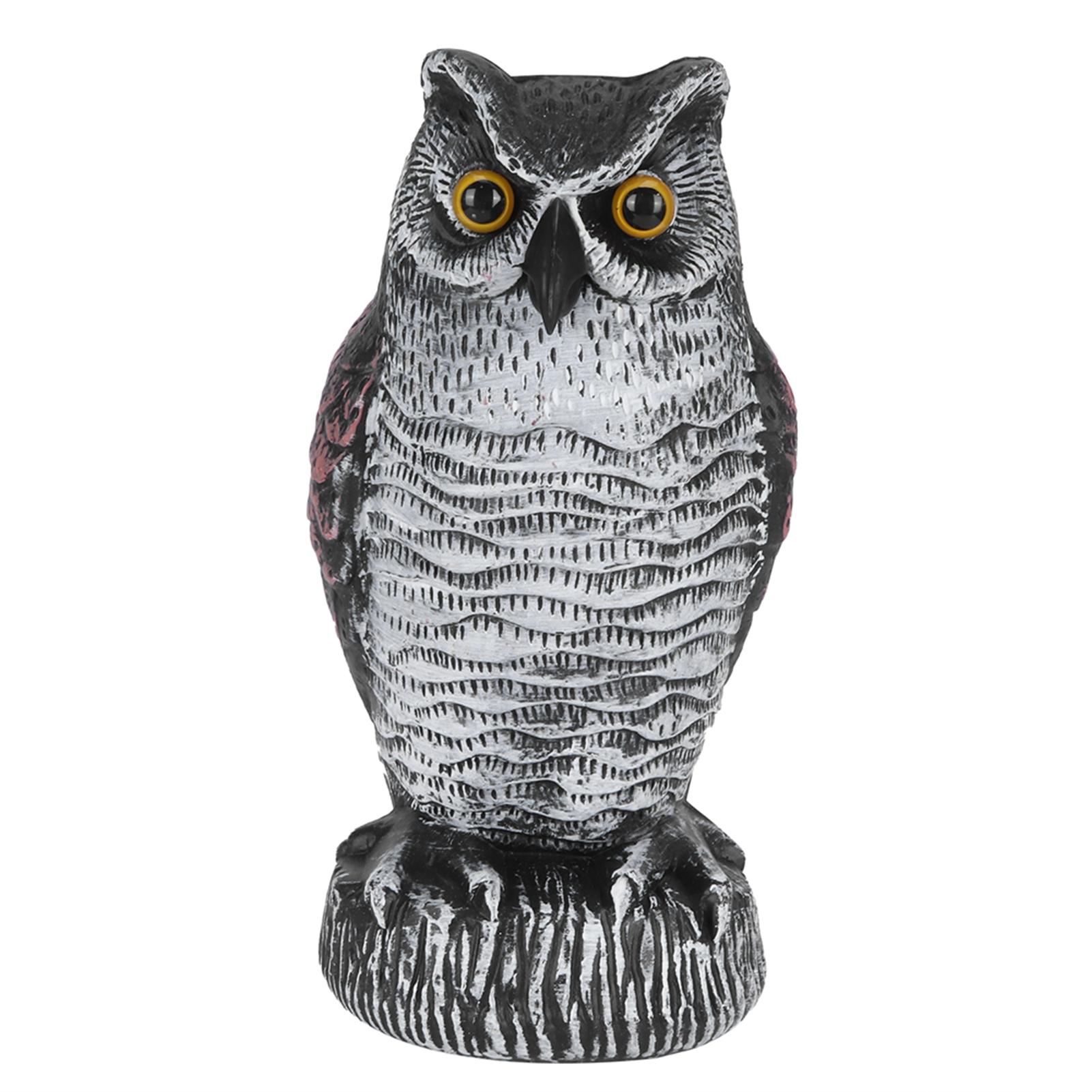 

Поддельная имитация статуи совы, украшение для сада на открытом воздухе, пластиковый отпугиватель, охотничья приманка10231