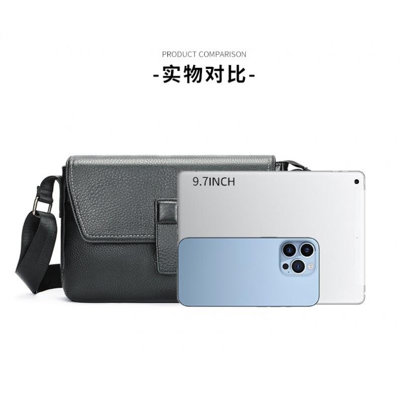 Real Cowhide New Business Casual Shoulder Bag Multifunctional Large Capacity Retro Leather Men's Crossbody Wholesale
