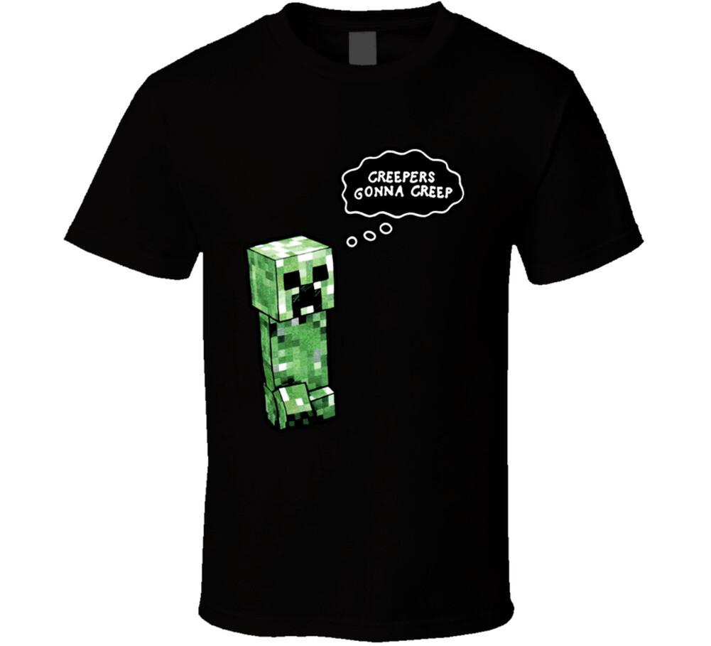 Криперы Будут Крипать Игра Minecraft ПК Футболка Мужская Женская Футболки Топ 2XL
