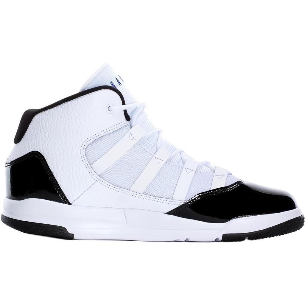 Jordan Max Aura Dämpfung Mittelhoch Kinder Basketballschuhe Weiß Schwarz Kinder AQ9216-121