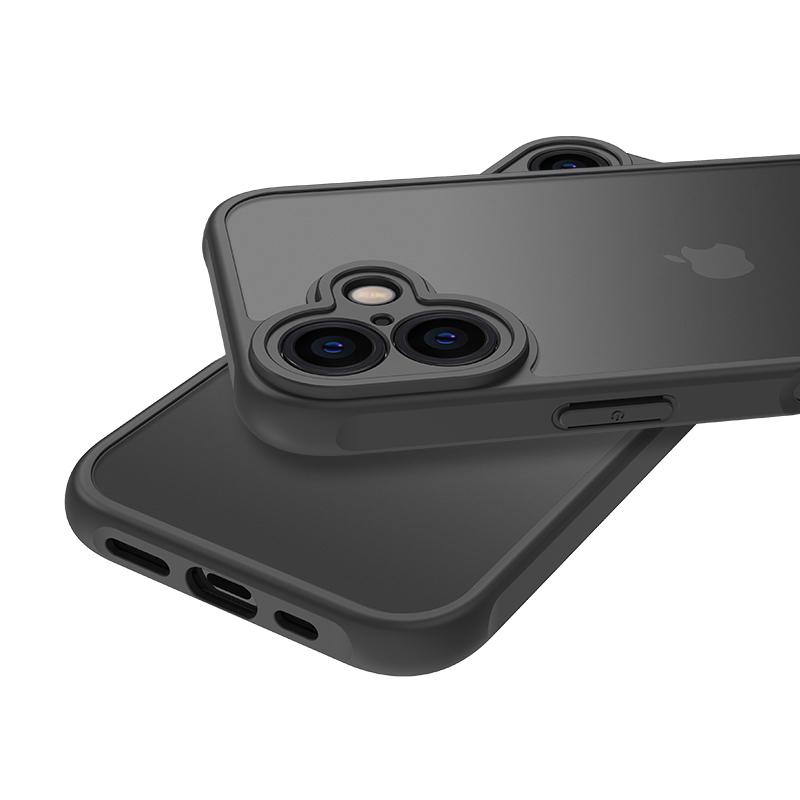 

For iPhone 16 Case Skin Touch Matte PC+TPU Shockproof Phone Back Cover A