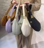 Elegant High-End Versatile Women's Shoulder Bag - Solid Color, Fashionable Commuter Handbag