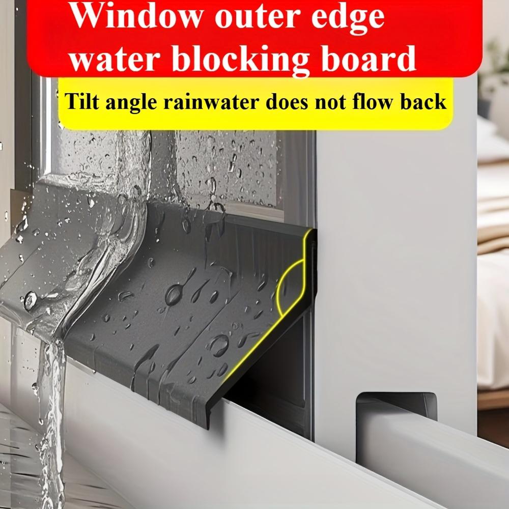 Home Window Water Blocking Bar Sliding Window Rain Weatherstrip for Balcony Insulation Windproof Sealing Strip Flashing Board