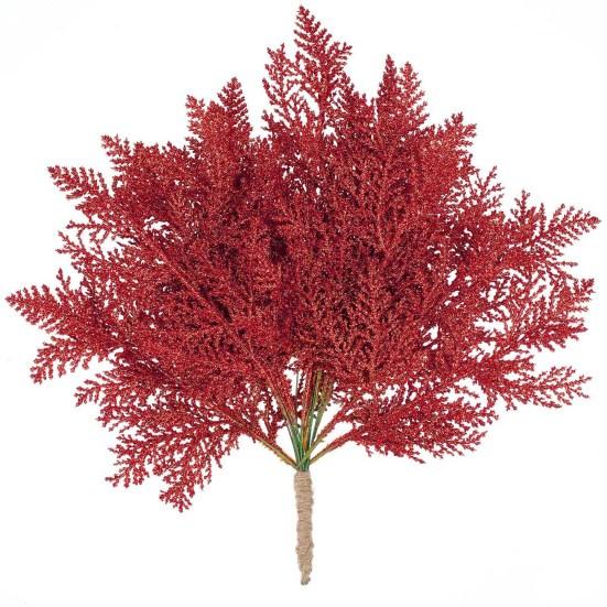 20 pezzi di aghi di pino artificiale natalizio glitter riutilizzabili decorazione domestica fai da te ramoscello di pino di Natale scegli ramo forniture per feste
