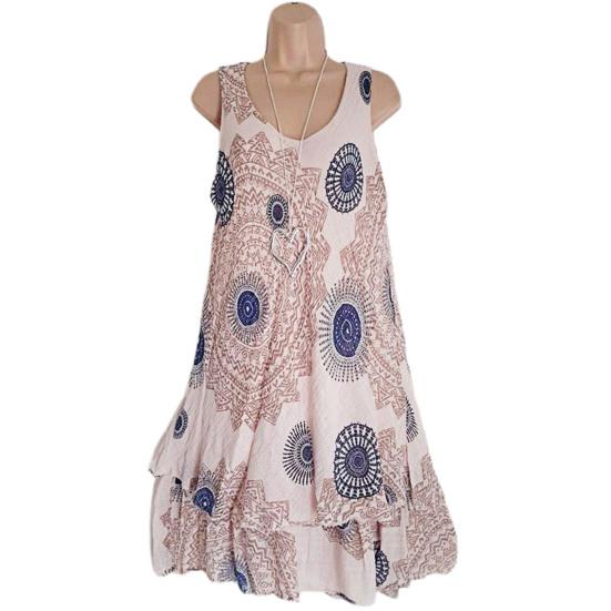Buy Sleeveless Double Layer Women Dress 