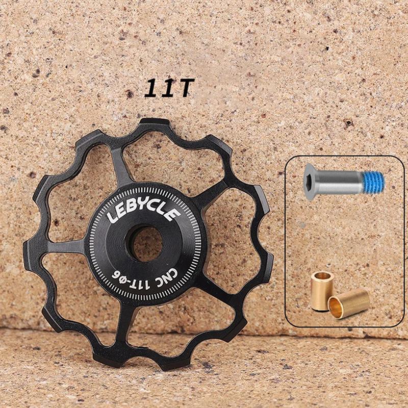 

11/13/15T Bicycle Rear Derailleur Pulley Wheel Aluminum Alloy Road Bike Guide Roller Pulley Cycling Part Accessories 11T чёрный