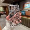 Popular Lines Flower Transparent Mobile Phone Case Support iPhone 17pro Low Price Supply Mobile Phone Case