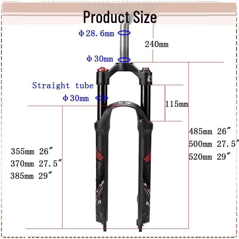 Lishi 26-inch Mountain Bicycle Suspension Fork