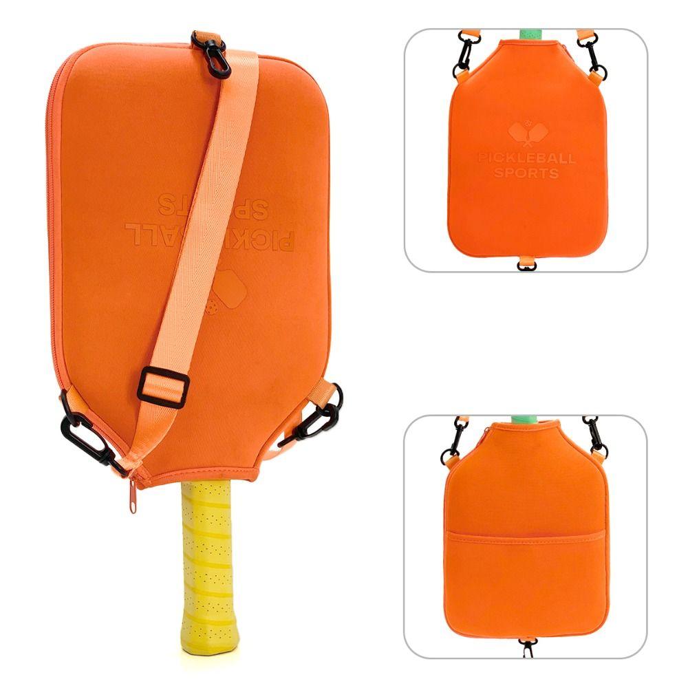 

з плечовим ременем Pickleball Racket Сумка Crossbody Водонепроникний чохол PickleBall Paddle помаранчевий