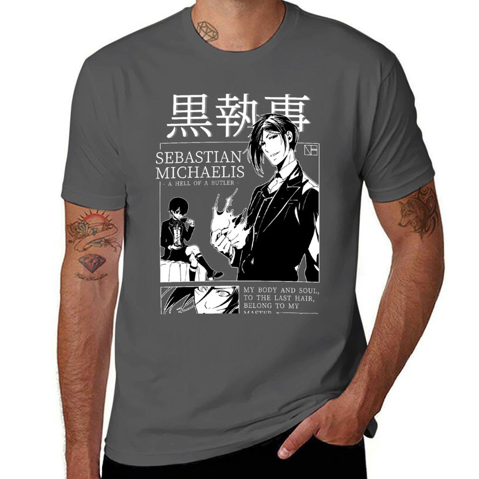 

SEBASTIAN MICHAELIS T-Shirt man t shirt cotton man t shirt luxury t shirts with prints T-Shirt 4XL