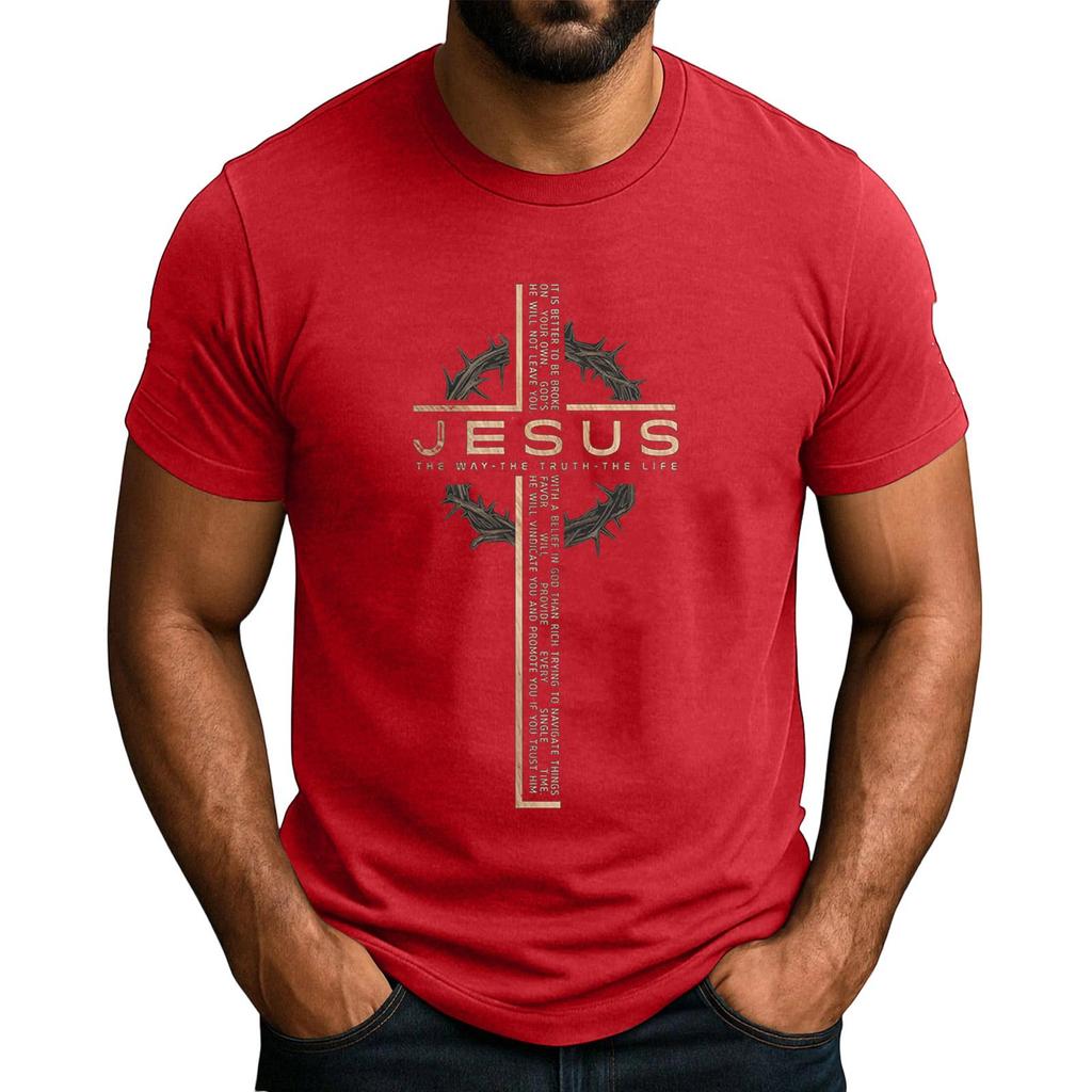 Men's Popular T,shirt Printed Round Neck Short Sleeve T,shirt