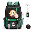 Demon slayer ghost extermination column student schoolbag junior high school student primary school student middle school student backpack