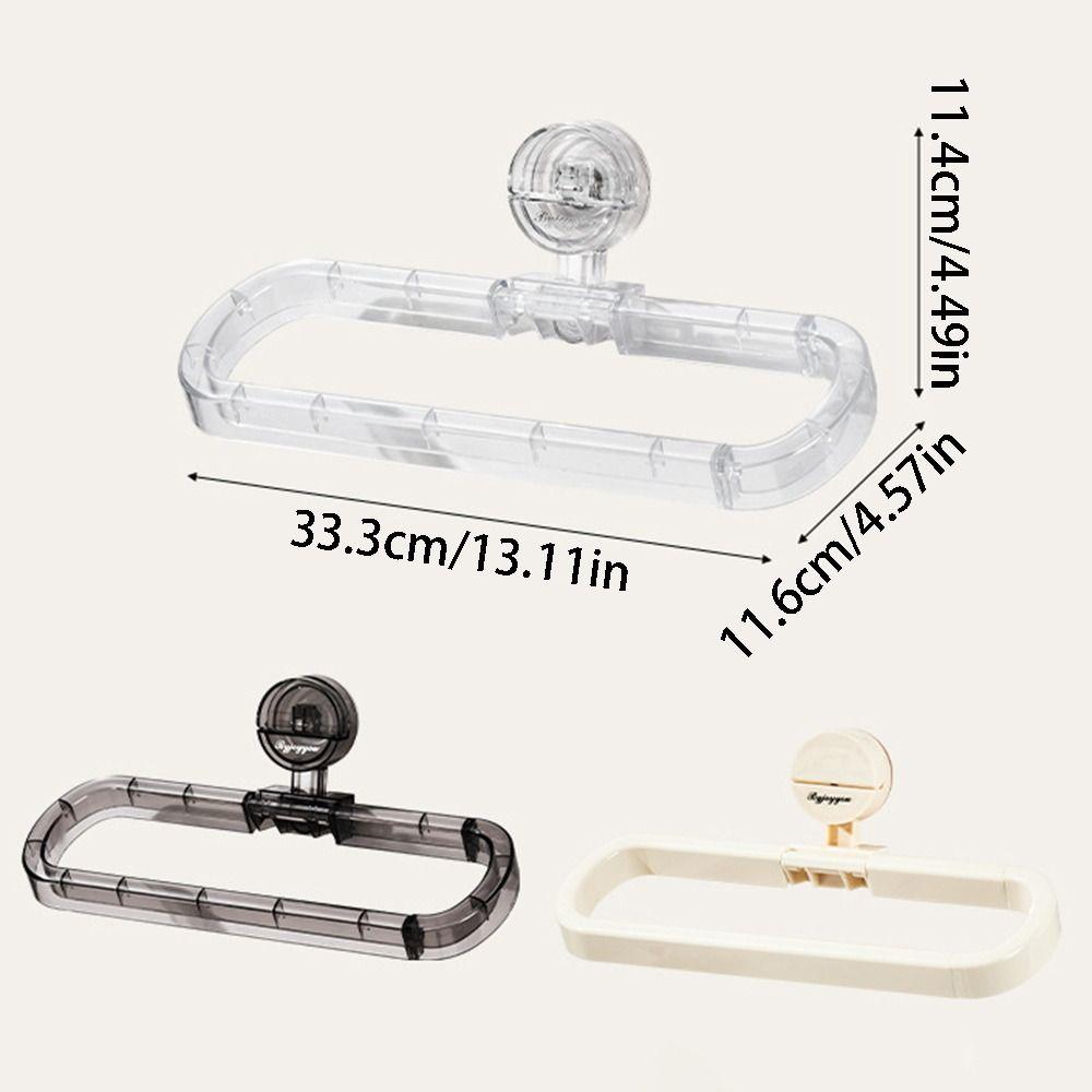 Removable Suction Cup Paper Towel Holder Wall Mounted No Drilling Roll Holder  Bathroom Accessories