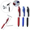 4 In 1 Multifunction Ballpoint Pen with LED Light Fold Phone Holder Night Read Writing Pencil Office School Student Stationery
