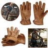 1 Pair Vintage Tie-Dye Motorcycle Gloves Premium Cowhide Work Gloves Safety Gloves  Outdoor Biker