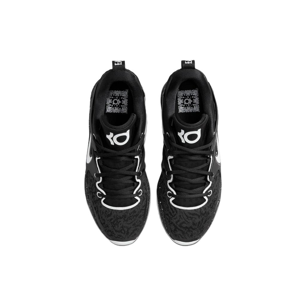 Nike KD 15 TB Siyah Beyaz Benekli Erkek Spor Ayakkabı DO9826-002