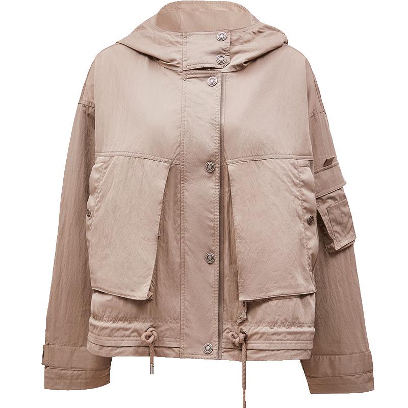 

ТОЛЬКО Женская Весенняя Свободная Куртка с Капюшоном 2025 M