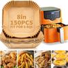 50 teile/satz Air Friteuse Einweg Papier Pergament Holz Zellstoff Dampfer Käsekuchen Air Friteuse Zubehör Backpapier Für Air Friteuse