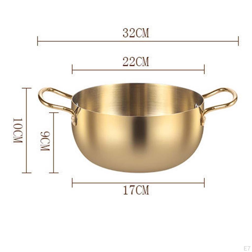 Instant Noodle Pot, Korean Versatile Quick Heating with Handle Korea Ramen Pot for