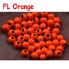 Bimoo 20PCS/Bag 5/32 3.8mm Color Brass Bead For Fly Tying Beadhead Nymph Streamer FL Pink Orange Yellow for Hook Size 8 10 12