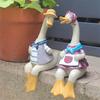 Cartoon Couple Duck Resin Decoration Creative Home, Bedroom, Living Room, Garden, Courtyard Artwork Decoration