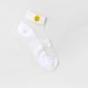 5 Pairs of Ladies Spring and Summer New Small Daisy Crystal Silk Short Boat Socks