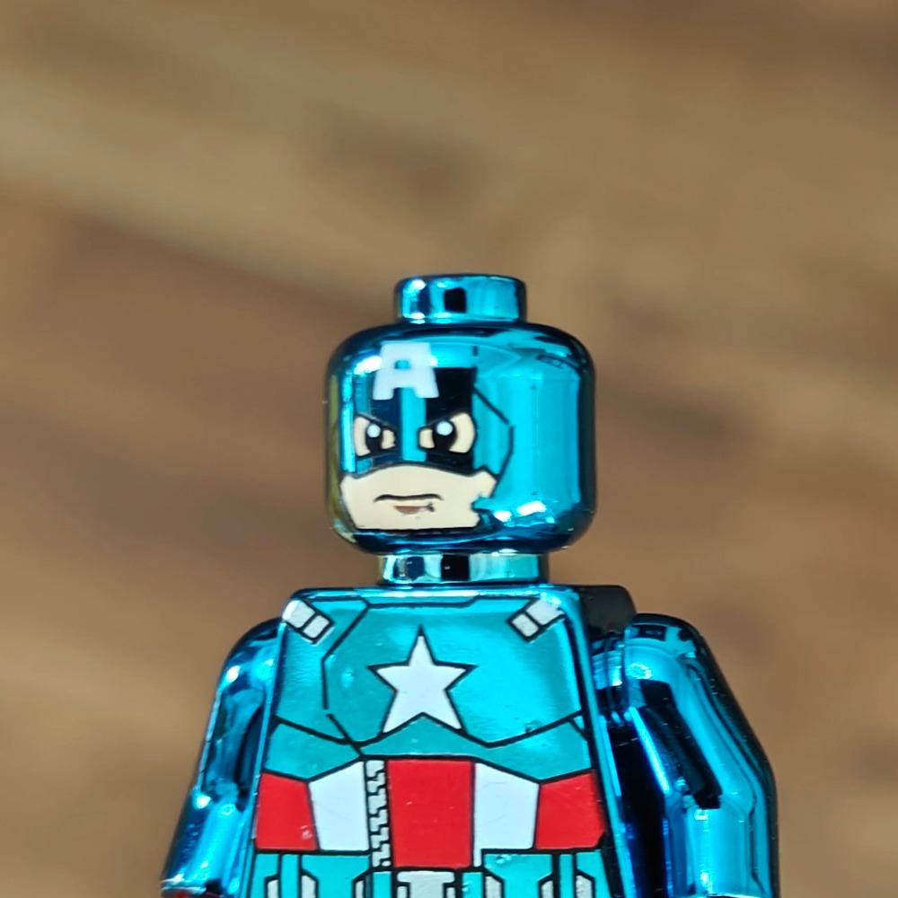 Electroplate Plating Chrome Mr Gold Building Blocks Golden Mini Action Figure Toys